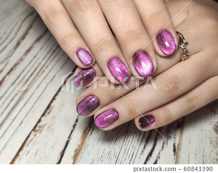 Youth manicure design, beautiful hands with sexy 60843390