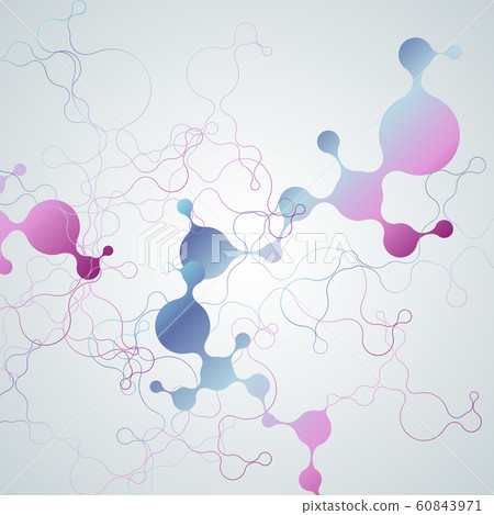 Abstract polygonal digital concept background with connected dots and lines 60843971