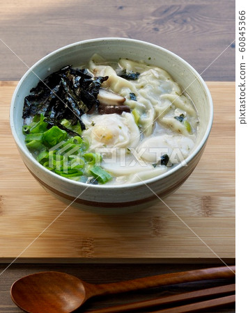 Korean traditional food rice cake dumpling soup Korean traditional food rice cake dumpling soup 60845366