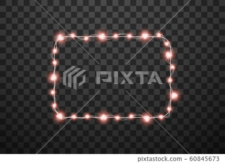 Hearts light bulbs isolated on transparent background, vector illustration Hearts light bulbs isolated on transparent background, vector illustration 60845673