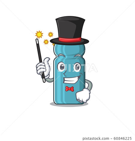 Mascot of water bottle Scroll performance as a Magician style Mascot of water bottle Scroll performance as a Magician style 60846225