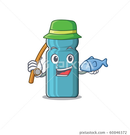 A Picture of funny Fishing water bottle Scroll design 60846372