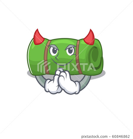 Devil Cartoon character of camping mat Scroll design Devil Cartoon character of camping mat Scroll design 60846862
