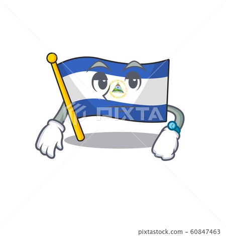 Waiting gesture flag nicaragua Scroll on cartoon character design Waiting gesture flag nicaragua Scroll on cartoon character design 60847463