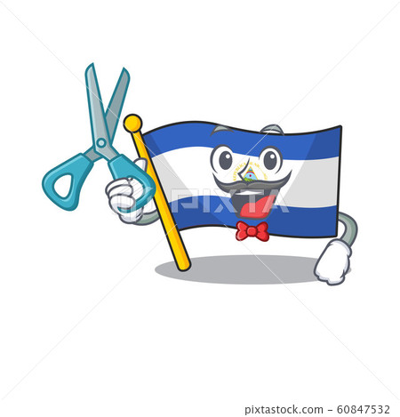 Funny Barber flag nicaragua Scroll cartoon character design style Funny Barber flag nicaragua Scroll cartoon character design style 60847532