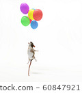 Rat and balloons 60847921