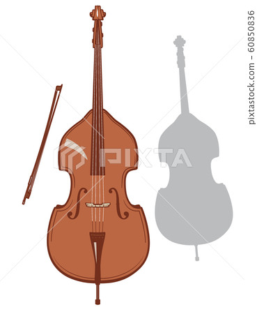 低音提琴一套及其輪廓材料 60850836