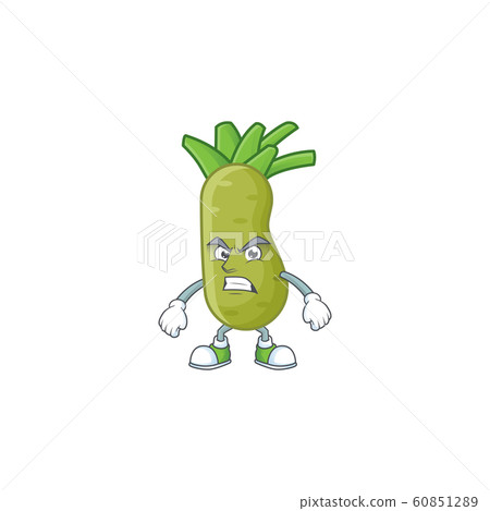 Picture of wasabi cartoon character with angry face Picture of wasabi cartoon character with angry face 60851289