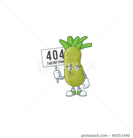 sad face cartoon character wasabi raised up a board sad face cartoon character wasabi raised up a board 60851490