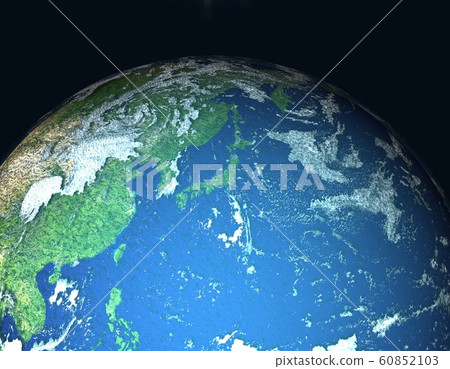 Earth near Japan 60852103