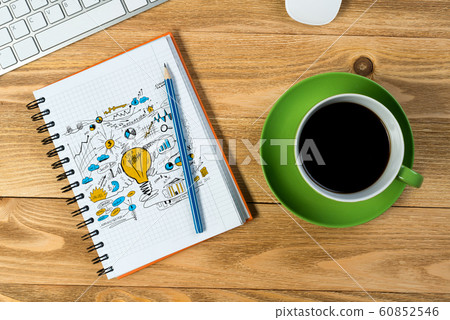 Business workplace with stuff 60852546