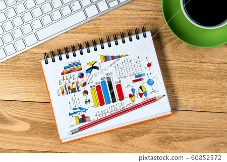 Business workplace with stuff 60852572
