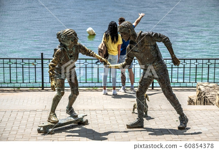 Sculpture by the Valea Morilor Lake in Moldova Sculpture by the Valea Morilor Lake in Moldova 60854378