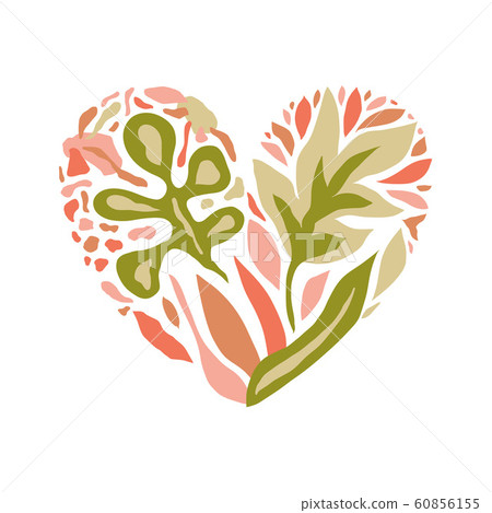 Vector Love Composition with Heart Vector Love Composition with Heart 60856155
