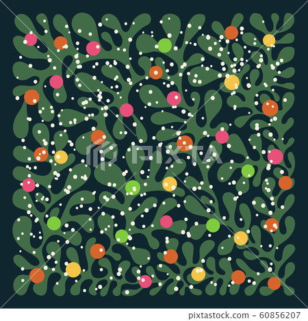 Vector winter background floral pattern Vector winter background floral pattern 60856207