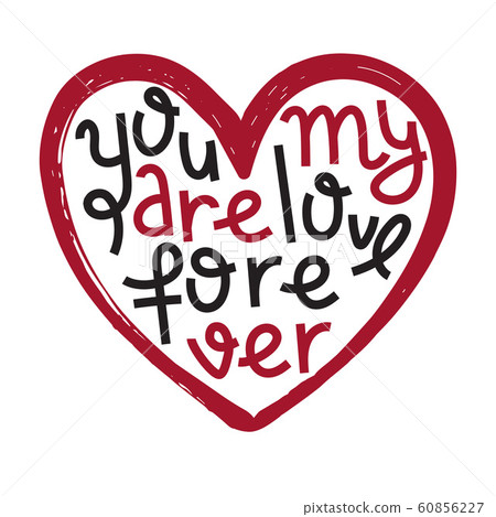 vector concept illustration with Heart and  hand 60856227