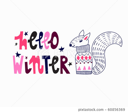 Vector Winter Greeting Card Vector Winter Greeting Card 60856369