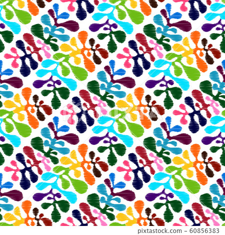Vector seamless mexican style floral pattern Vector seamless mexican style floral pattern 60856383