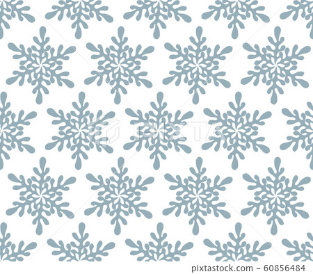 Vector Seamless Pattern with winter snowflakes Vector Seamless Pattern with winter snowflakes 60856484