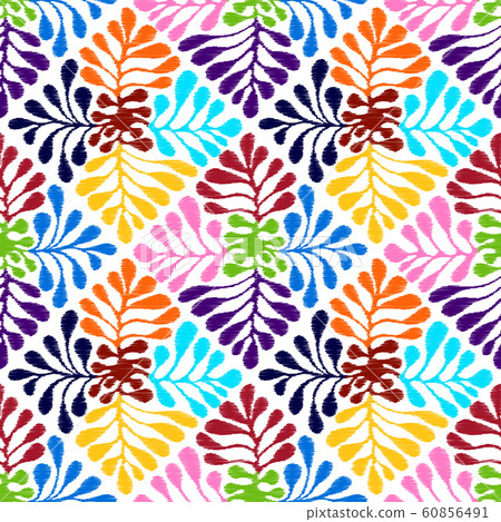 Vector seamless mexican style floral pattern Vector seamless mexican style floral pattern 60856491