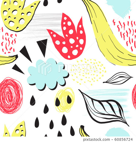 Vector Seamless Collage 60856724