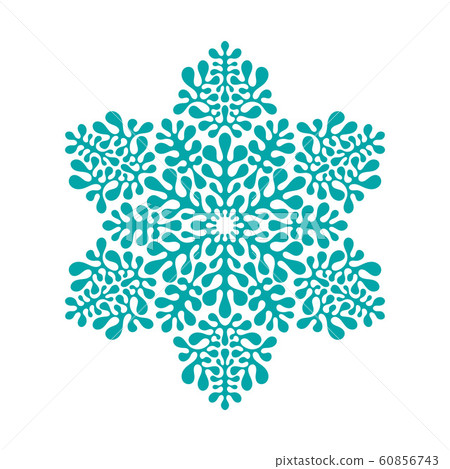 Vector Seamless Pattern with winter snowflakes 60856743