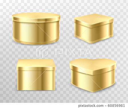 Golden gift tin boxes for tea, coffee or sweets Golden gift tin boxes for tea, coffee or sweets 60856981