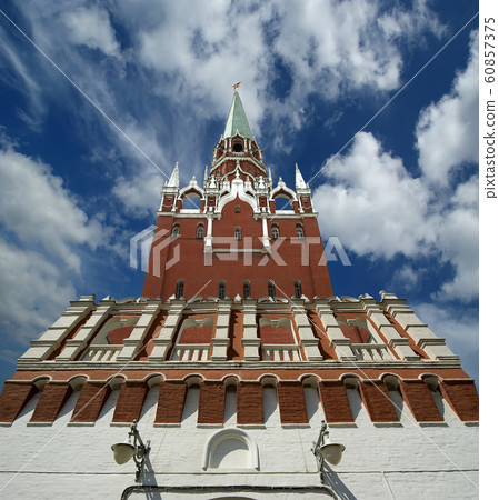 Troitskaya Tower and Kutafia (bridgehead) tower, Moscow Kremlin, Russia Troitskaya Tower and Kutafia (bridgehead) tower, Moscow Kremlin, Russia 60857375