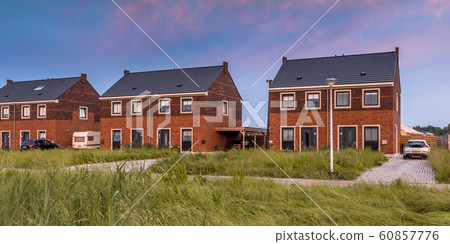 Street with modern family houses Street with modern family houses 60857776