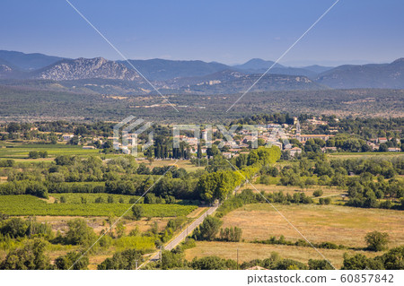 Aerial view of Saint Hippolyte du Fort occitania 60857842