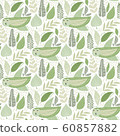 Vector Seamless Tough  Pattern with Owls 60857882