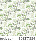 Vector Seamless Tough  Pattern with Flowers 60857886