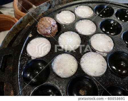 Thai dessert, Khanomkhrok coconut pudding, sweetmeat kind Thai dessert, Khanomkhrok coconut pudding, sweetmeat kind 60858691