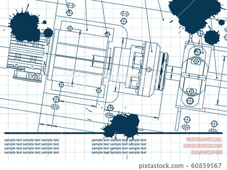 Computer aided design systems. Technical illustration, background Computer aided design systems. Technical illustration, background 60859567