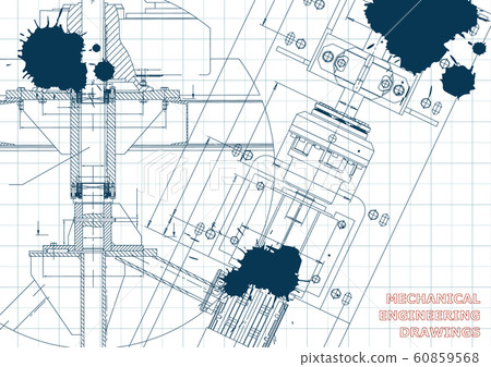 Computer aided design systems. Technical illustration, background 60859568