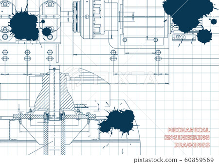Computer aided design systems. Technical illustration, background Computer aided design systems. Technical illustration, background 60859569