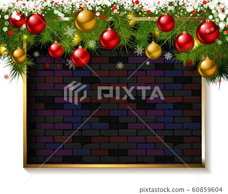 Christmas frame made of christmas tree Christmas frame made of christmas tree 60859604