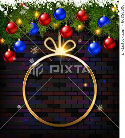 Round Christmas design Round Christmas design 60859606