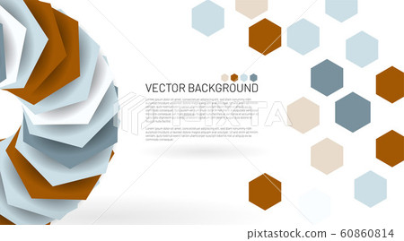 Modern abstract vector background. hexagon pattern 60860814