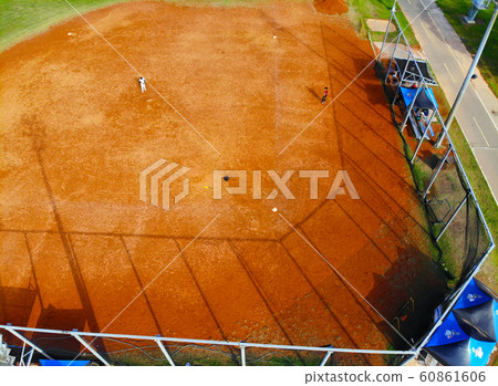 航拍，台灣，棒球場，航空写真、台湾、野球場、Aerial photography, Taiwan, 60861606