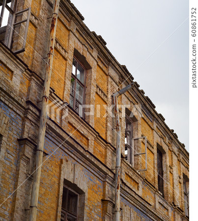 Old abandoned building wall  decadence 60861752