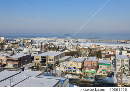 The streets of Otake viewed from the roadside station, Oumu 60861916
