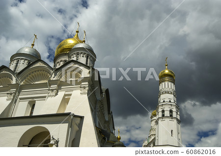 Cathedral Square or Sobornaya Square is the central square of the Moscow Kremlin, Russia. UNESCO World Heritage Site 60862016