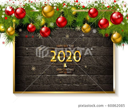 Merry Christmas and Happy new year sale banner. Merry Christmas and Happy new year sale banner. 60862085