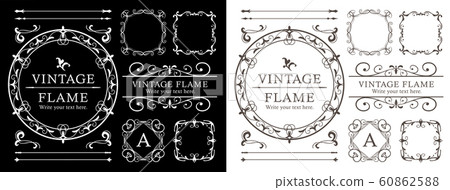 Luxury frame design, calligraphic material, luxury, template, [copy space] 60862588