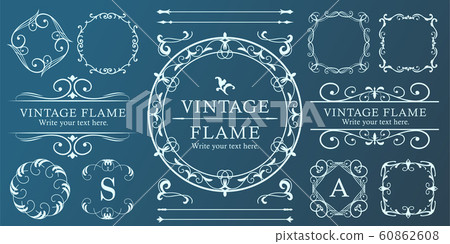 Luxury frame design, calligraphic material, luxury, template, [copy space] 60862608