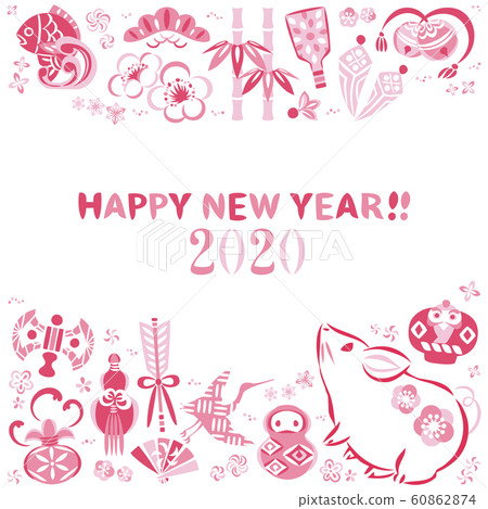 New Year 2020 background material 60862874