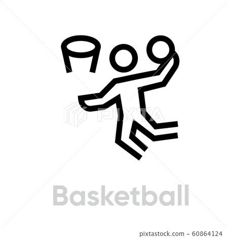 Basketball sport icons Basketball sport icons 60864124