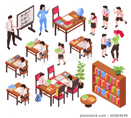 Isometric Junior School Set Isometric Junior School Set 60864646
