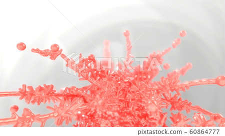 Abstract background medical substance viruses or molecules. Selective focus macro shot with shallow DOF 3d illustration Abstract background medical substance viruses or molecules. Selective focus macro shot with shallow DOF 3d illustration 60864777